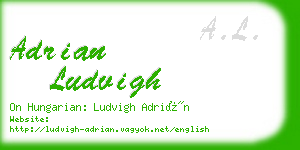 adrian ludvigh business card